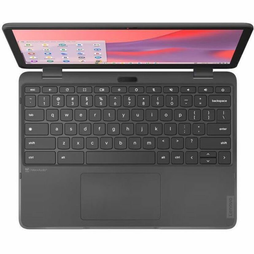 Lenovo 500e Yoga Chromebook Gen 4 82W4001SUS Chromebook convertible 2 en 1 à écran tactile 12,2" - WUXGA - Intel N-Series N100 - 8 Go - Mémoire flash 64 Go - Clavier anglais - Gris graphite 82W4001SUS
