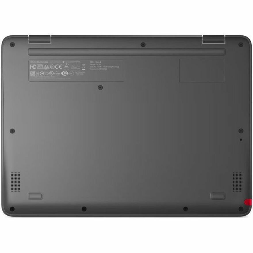 Lenovo 500e Yoga Chromebook Gen 4 82W4001SUS Chromebook convertible 2 en 1 à écran tactile 12,2" - WUXGA - Intel N-Series N100 - 8 Go - Mémoire flash 64 Go - Clavier anglais - Gris graphite 82W4001SUS