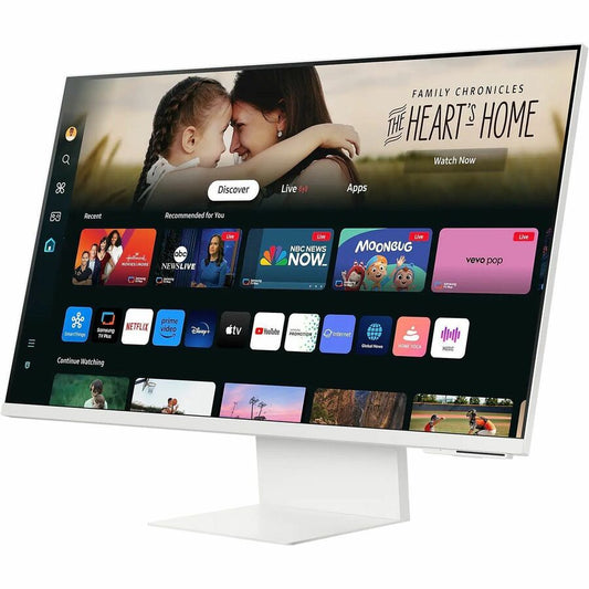 Moniteur LCD intelligent Samsung S32DM801UN 32" avec webcam 4K UHD - 16:9 - Blanc chaud LS32DM801UNXZA