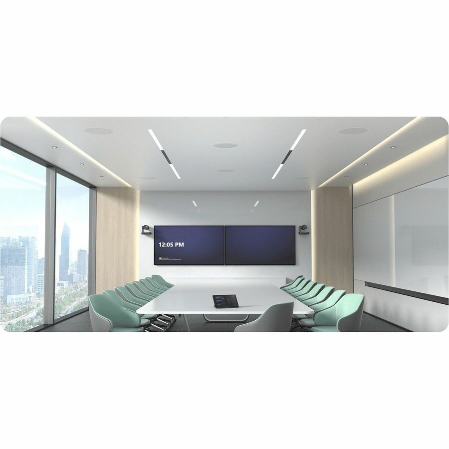 Microphone filaire Yealink CM20 pour salle de conférence, caméra, haut-parleur - Gris clair nacré CM20