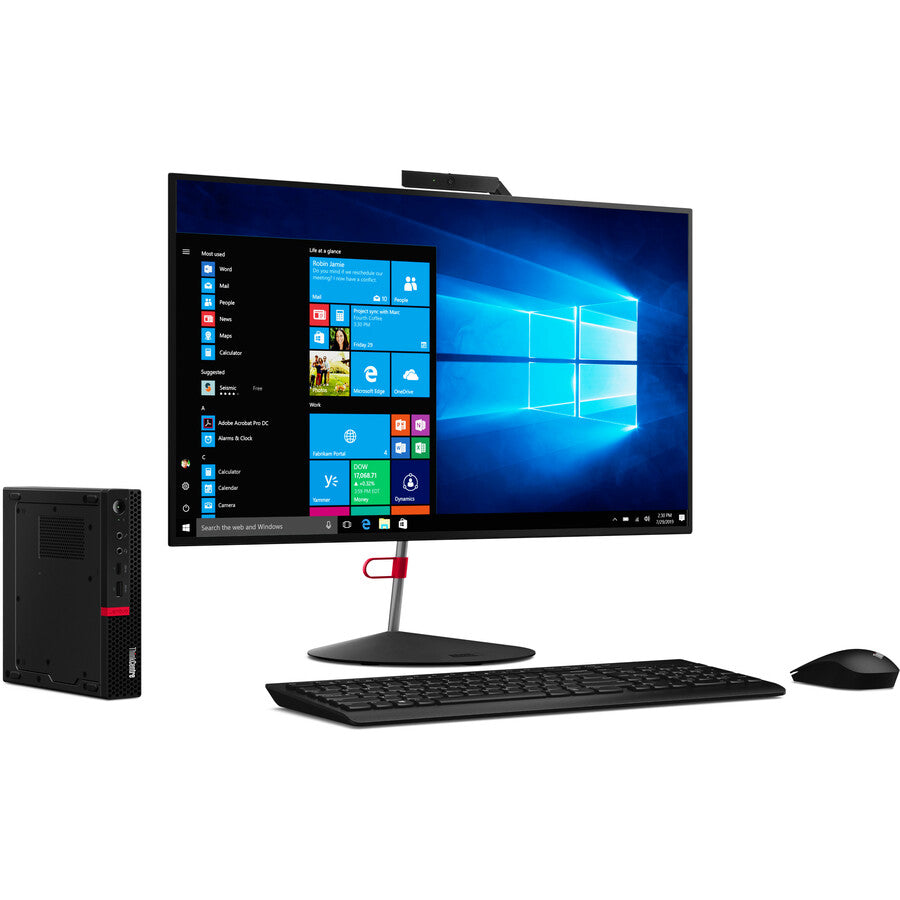 Ordinateur de bureau Lenovo ThinkCentre M630e 10YM004QUS - Intel Core i5 8e génération i5-8265U - 8 Go - SSD 256 Go - Minuscule - Noir 10YM004QUS