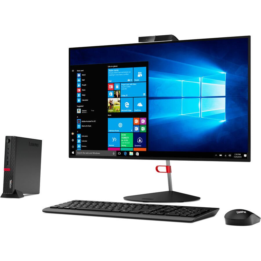 Ordinateur de bureau Lenovo ThinkCentre M630e 10YM004QUS - Intel Core i5 8e génération i5-8265U - 8 Go - SSD 256 Go - Minuscule - Noir 10YM004QUS