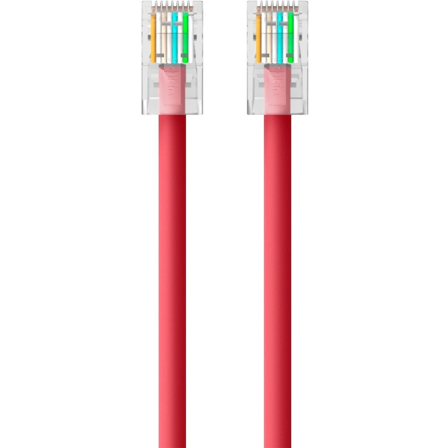 Câble de raccordement Belkin Cat5e A3L791-25-RED