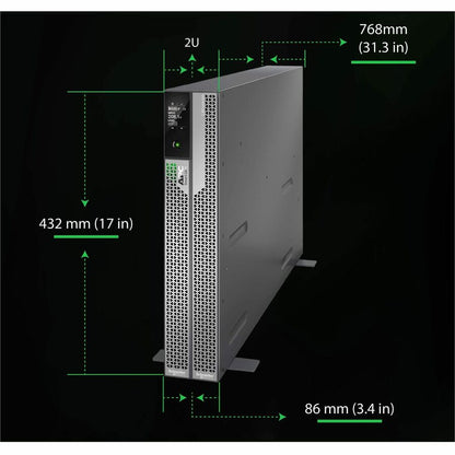 APC by Schneider Electric Smart-UPS Ultra On-Line Lithium ion, 5KVA/5KW, 2U Rack/Tower, 208V SRTL5KRM2UT
