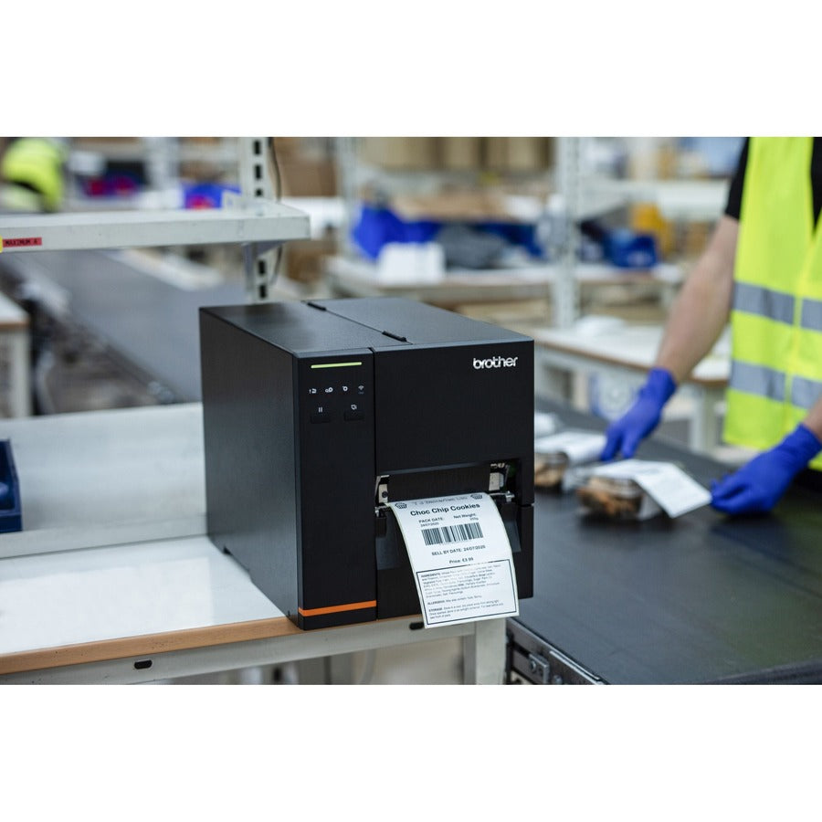 Brother TJ-4020TN Industrial Direct Thermal/Thermal Transfer Printer - Monochrome - Label Print - Fast Ethernet - USB - USB Host - Serial TJ4020TN