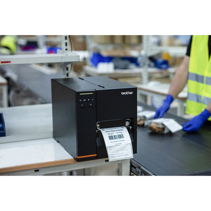 Brother TJ-4020TN Industrial Direct Thermal/Thermal Transfer Printer - Monochrome - Label Print - Fast Ethernet - USB - USB Host - Serial TJ4020TN