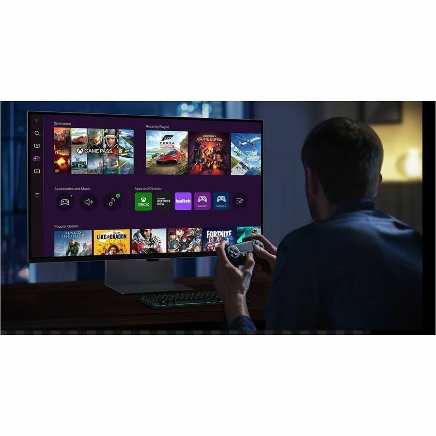 Moniteur LCD intelligent Samsung ViewFinity S9 S27C900PAN 27" avec webcam 5K - 16:9 - Argent LS27C900PANXZA