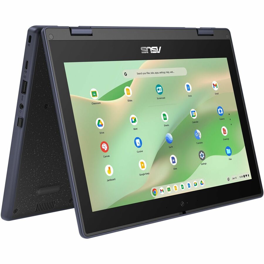 Asus Chromebook Flip CR11 CR1102FGA-CN1432T-CA Chromebook 2 en 1 convertible robuste à écran tactile 11,6" - HD - Intel N100 - 4 Go - Mémoire flash 32 Go - Gris minéral CR1102FGA-CN1432T-CA