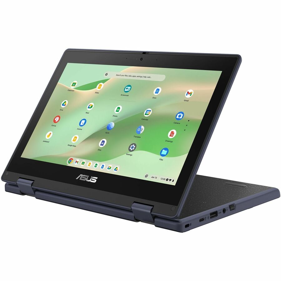 Asus Chromebook Flip CR11 CR1102FGA-CN1432T-CA Chromebook 2 en 1 convertible robuste à écran tactile 11,6" - HD - Intel N100 - 4 Go - Mémoire flash 32 Go - Gris minéral CR1102FGA-CN1432T-CA
