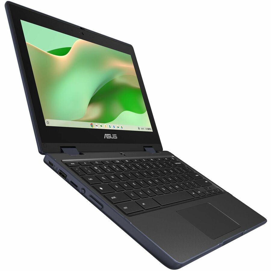 Asus Chromebook Flip CR11 CR1102FGA-CN1432T-CA Chromebook 2 en 1 convertible robuste à écran tactile 11,6" - HD - Intel N100 - 4 Go - Mémoire flash 32 Go - Gris minéral CR1102FGA-CN1432T-CA