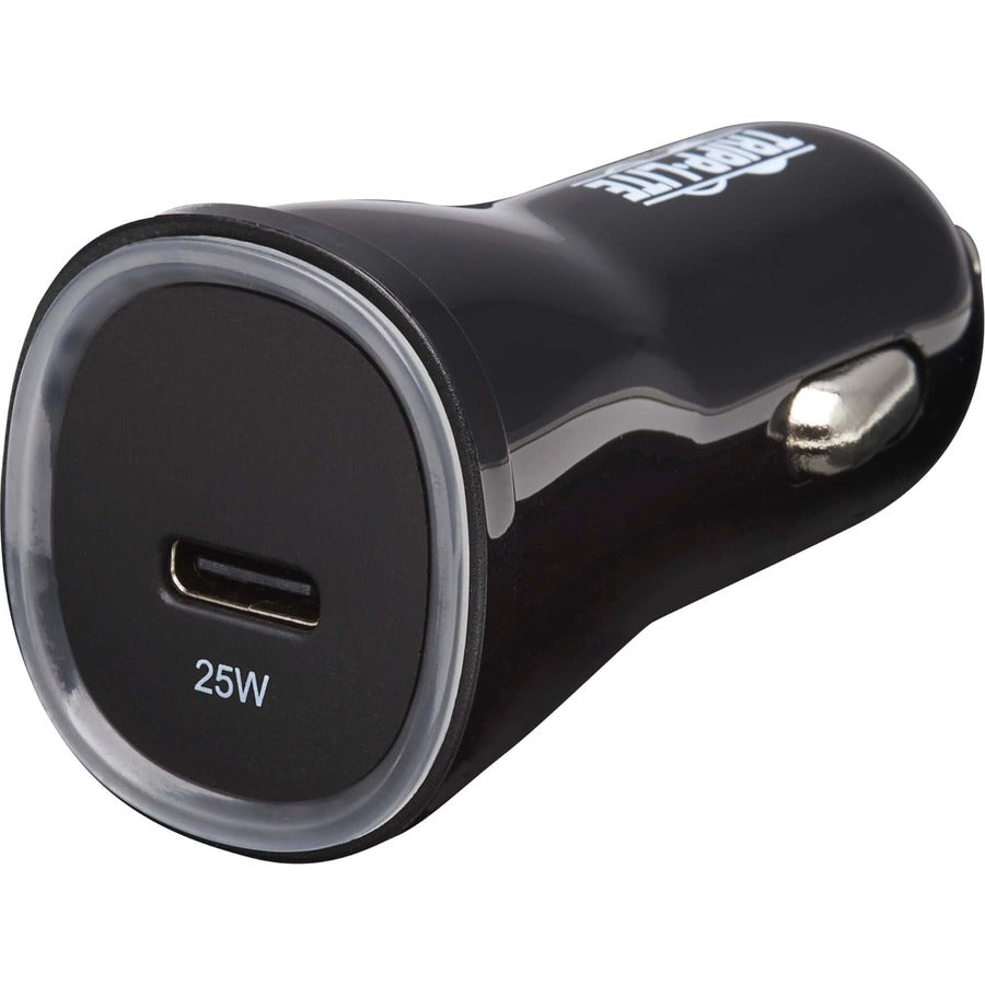 Chargeur de voiture USB Tripp Lite par Eaton - Charge PD 25 W, USB-C, noir U280-C01-25-1B