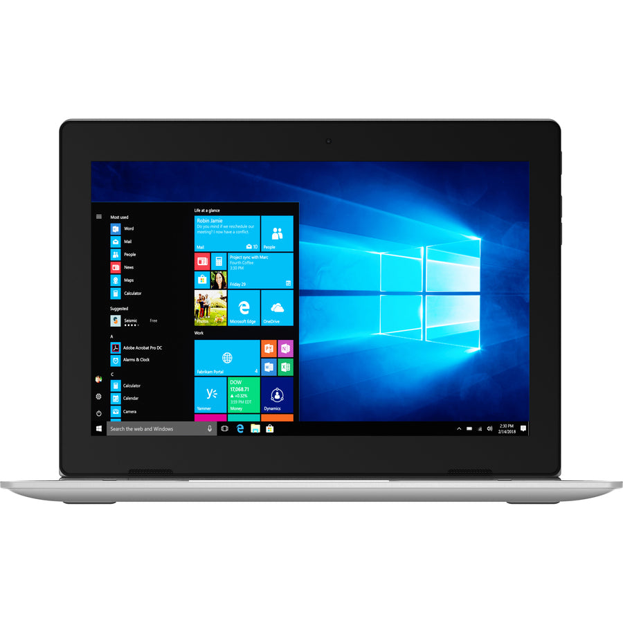 Ordinateur portable 2 en 1 à écran tactile Lenovo IdeaPad D330-10IGM 81MD001SUS 10,1" - Intel Celeron N4000 - 4 Go - 128 Go de mémoire flash - Clavier anglais (États-Unis) 81MD001SUS