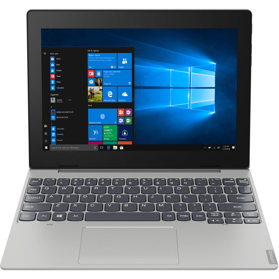 Ordinateur portable 2 en 1 à écran tactile Lenovo IdeaPad D330-10IGM 81MD001SUS 10,1" - Intel Celeron N4000 - 4 Go - 128 Go de mémoire flash - Clavier anglais (États-Unis) 81MD001SUS