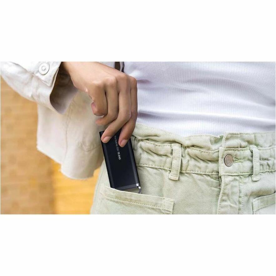 Disque SSD portable Samsung T5 EVO MU-PH2T0S 2 To - Externe - Noir MU-PH2T0S/AM