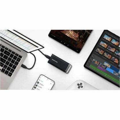 Disque SSD portable Samsung T5 EVO MU-PH2T0S 2 To - Externe - Noir MU-PH2T0S/AM