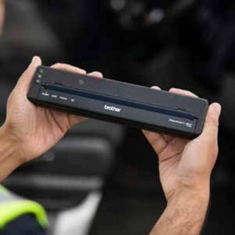 Brother PocketJet 8 PJ-883 Mobile Direct Thermal Printer - Monochrome - Portable - Label Print - USB - USB Host - Bluetooth - Wireless LAN - Near Field Communication (NFC) - Battery Included - With Cutter - Black PJ883-DK
