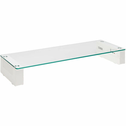 Tripp Lite by Eaton Monitor Riser for Desk - Height Adjustable, Glass Top, USB and Audio Ports MR248USBG