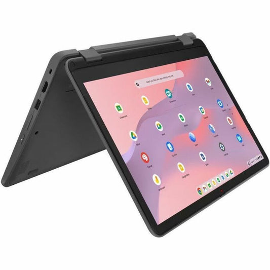 Lenovo 500e Yoga Chromebook Gen 4 82W4001SCF Chromebook convertible 2 en 1 à écran tactile 12,2" - WUXGA - Intel N-Series N100 - 8 Go - Mémoire flash 64 Go - Clavier anglais, français - Gris graphite 82W4001SCF