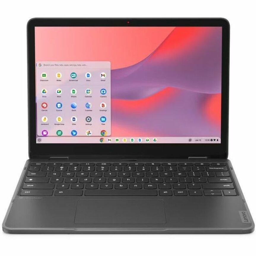 Lenovo 500e Yoga Chromebook Gen 4 82W4001SCF Chromebook convertible 2 en 1 à écran tactile 12,2" - WUXGA - Intel N-Series N100 - 8 Go - Mémoire flash 64 Go - Clavier anglais, français - Gris graphite 82W4001SCF