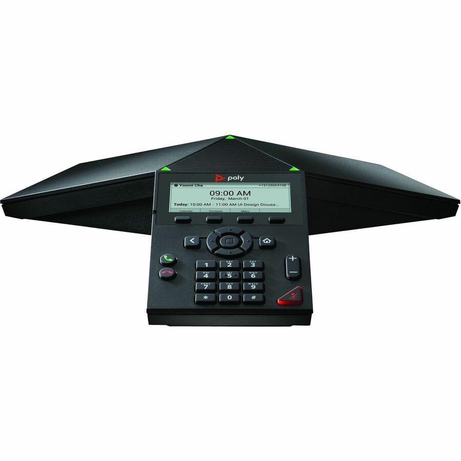 Station de conférence IP Poly Trio 8300 - Avec ou sans fil - Wi-Fi, Bluetooth - Noir - Conforme TAA 849A2AA#ABA