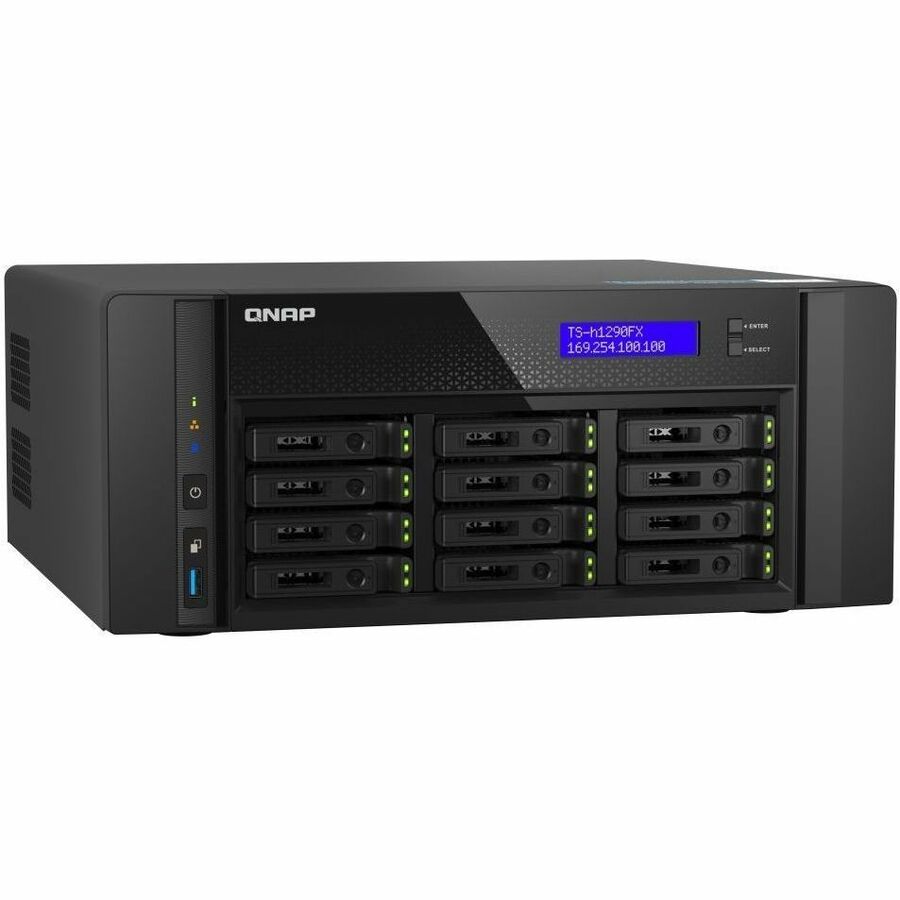 Système de stockage SAN/NAS QNAP TS-h1290FX-7302P-256G TS-H1290FX-7302P-256G-US