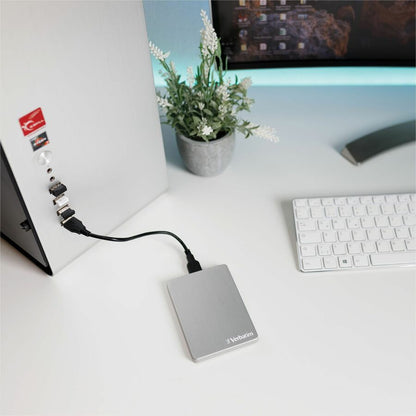 Disque dur externe portable Verbatim Store 'n' Go ALU Slim 1 To - 2,5" - Argent 53663