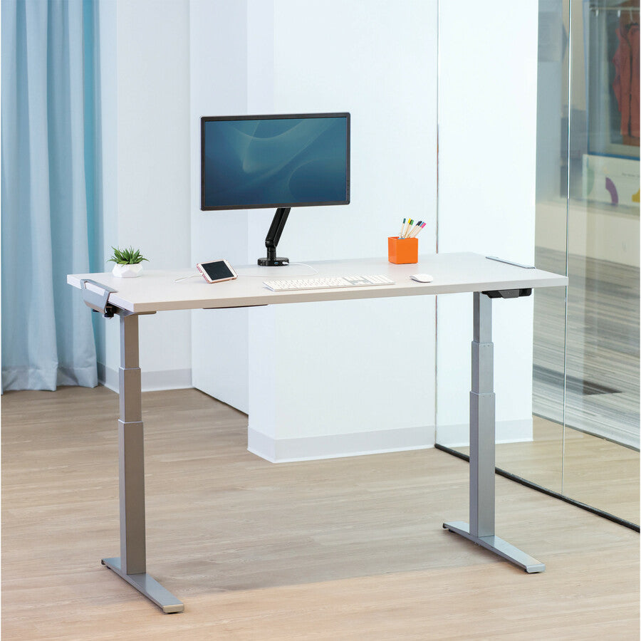 Fellowes - Bureau stratifié haute pression gris - 60"x30" 9649501