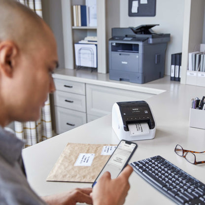 Brother QL-1110NWBC Wide Format, Professional Label Printer with Multiple Connectivity options QL-1110NWBC