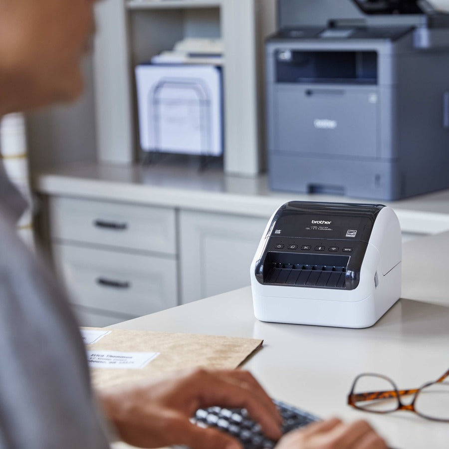 Brother QL-1110NWBC Wide Format, Professional Label Printer with Multiple Connectivity options QL-1110NWBC