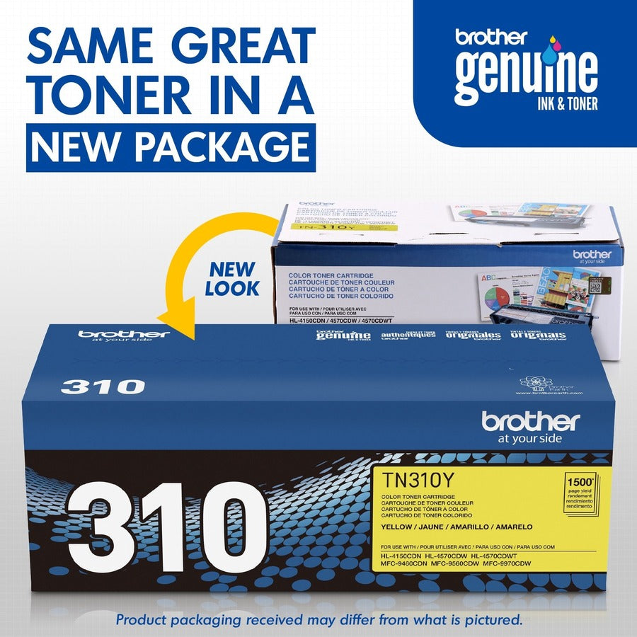 Cartouche de toner d'origine Brother TN310Y TN310Y