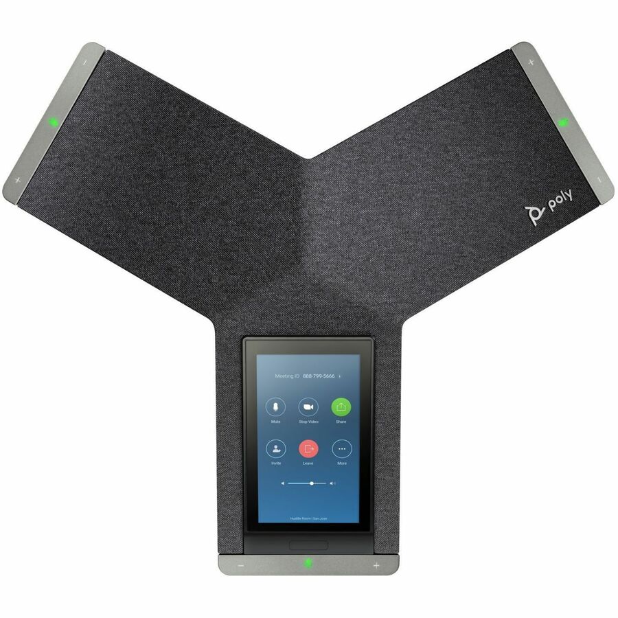 Station de conférence IP Poly Trio C60 - Avec ou sans fil - Bluetooth, Wi-Fi - De table - Noir - Conforme TAA 849B3AA#ABA