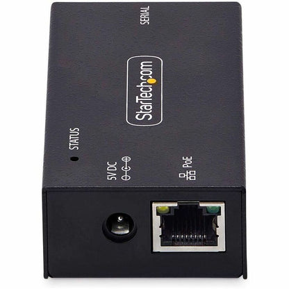 Adaptateur série vers Ethernet StarTech.com à 1 port, serveur de périphériques série alimenté par PoE 802.3af, montage mural/sur rail DIN, convertisseur LAN RJ45 vers DB9 I13P-SERIAL-ETHERNET