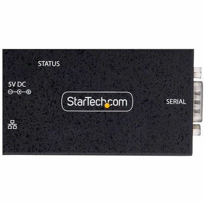 Adaptateur série vers Ethernet StarTech.com à 1 port, serveur de périphériques série alimenté par PoE 802.3af, montage mural/sur rail DIN, convertisseur LAN RJ45 vers DB9 I13P-SERIAL-ETHERNET