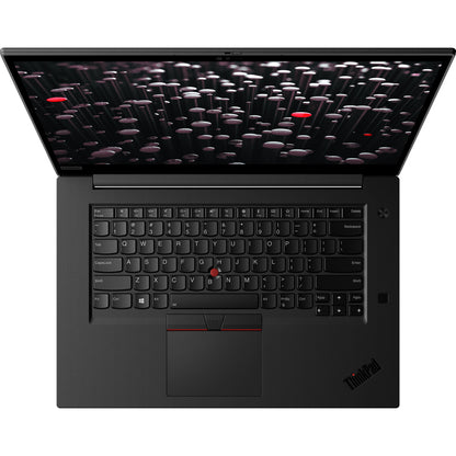 Station de travail mobile Lenovo ThinkPad P1 Gen 2 20QT0082US 15,6" - Intel Core i7 9e génération i7-9850H - 16 Go - SSD 512 Go - Clavier anglais (États-Unis) - Noir minuit 20QT0082US