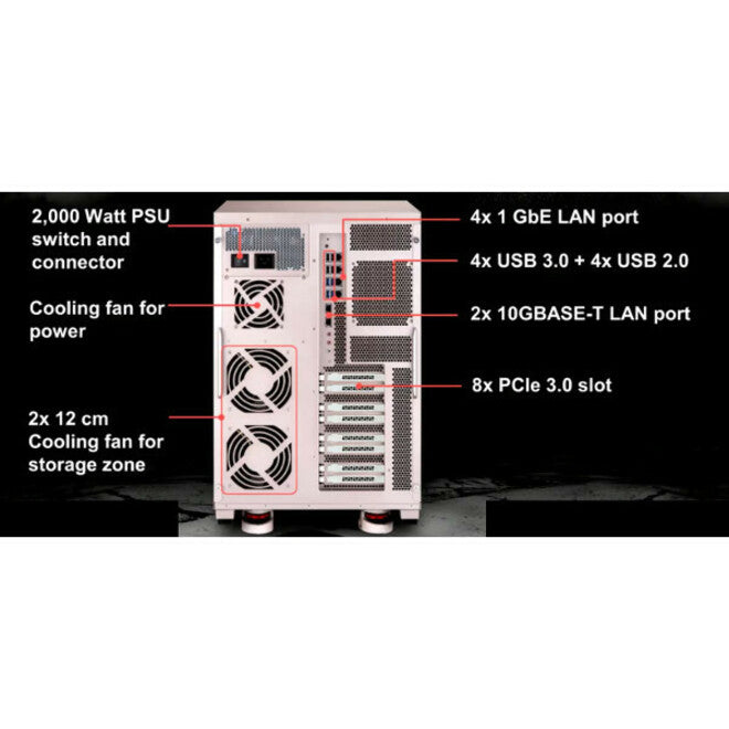NAS QNAP TS-2888X compatible IA TS-2888X-W2145-256G-US