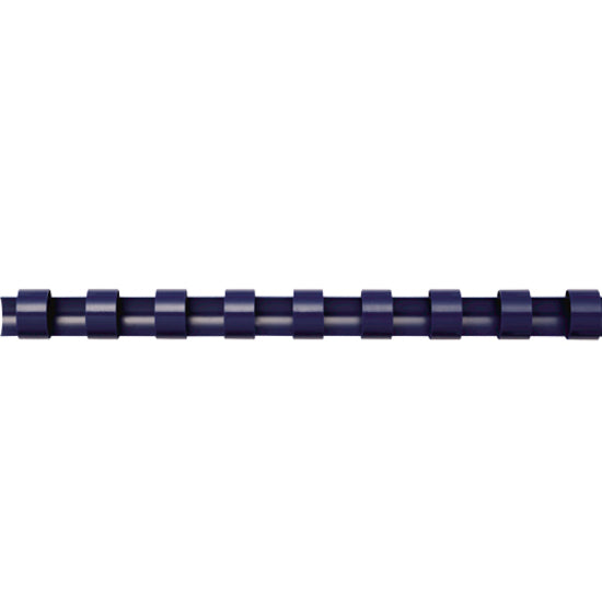 Peignes en plastique Fellowes - Dos rond 3/4" 150 feuilles Bleu marine 100 pk 52392