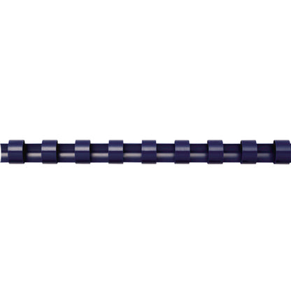 Peignes en plastique Fellowes - Dos rond 3/4" 150 feuilles Bleu marine 100 pk 52392
