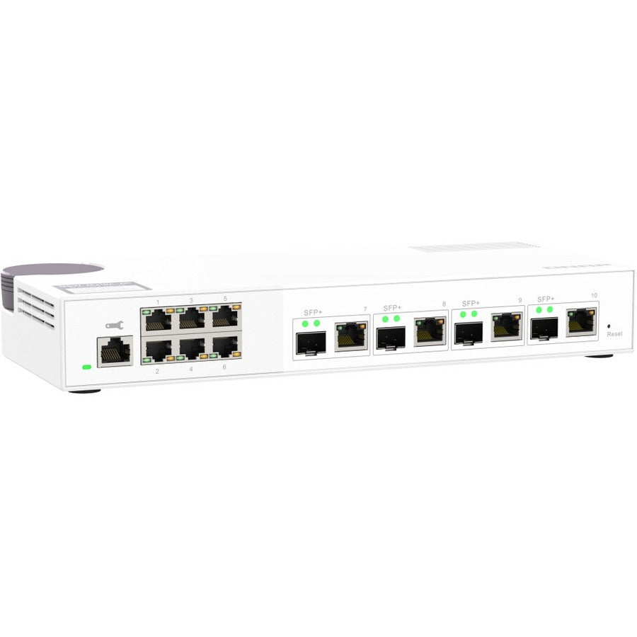 Switch QNAP 10GbE et 2,5GbE Layer 2 géré par le Web pour le déploiement de réseaux SMB QSW-M2106-4C-US