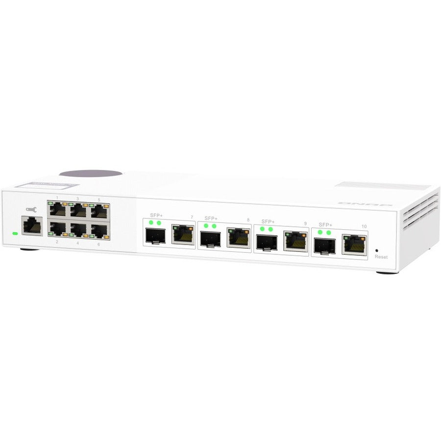 Switch QNAP 10GbE et 2,5GbE Layer 2 géré par le Web pour le déploiement de réseaux SMB QSW-M2106-4C-US
