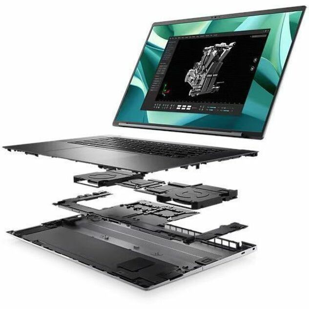 Station de travail mobile à écran tactile Dell Precision 5000 5690 16" - UHD+ - Intel Core Ultra 7 165H - Technologie vPro - Plateforme Intel Evo - 32 Go - SSD 512 Go - Clavier anglais (États-Unis) - Gris Titan anodisé JRPXV