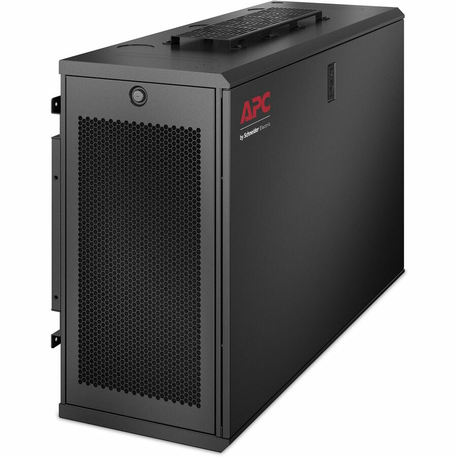 APC by Schneider Electric NetShelter WX 6U Low-Profile Wall Mount Enclosure 120V Fans AR106V