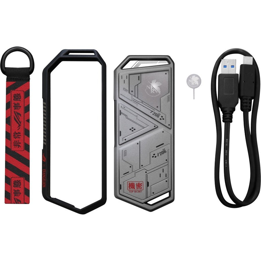 Boîtier de disque dur Asus ROG Strix Arion EVA Edition ESD-S1C/SIL/G/AS EVA// PCI Express NVMe - USB 3.2 (Gen 2) Interface hôte externe - Argent ESD-S1C/SIL/G/AS EVA//