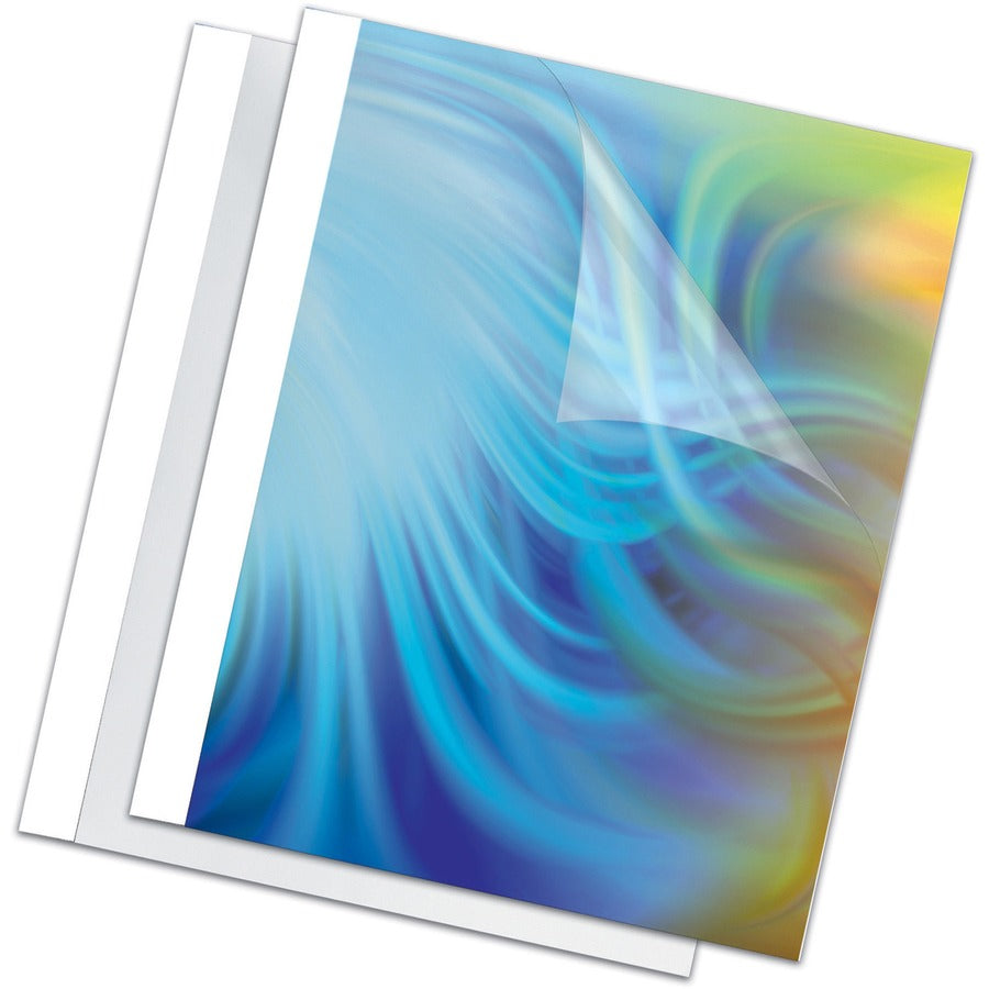 Couvertures de présentation thermiques Fellowes - 1/4", 60 feuilles, blanc 52222