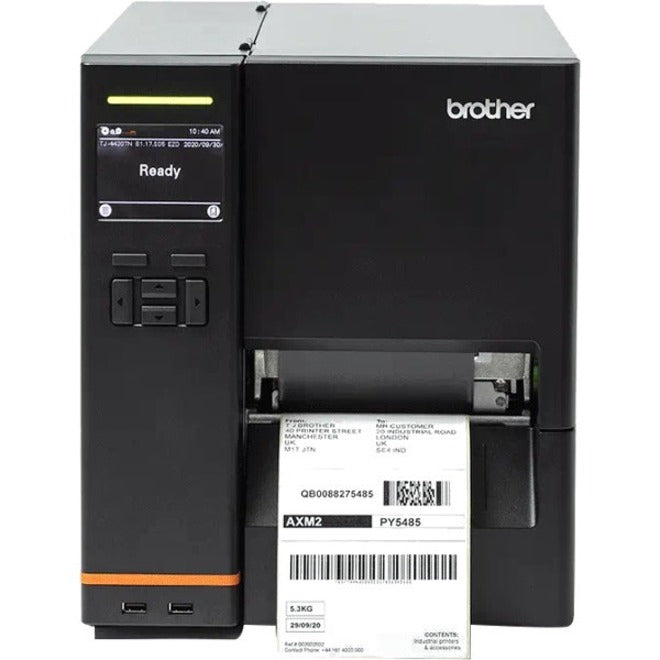 Imprimante thermique directe/à transfert thermique de bureau industrielle Brother TJ-4520TN - Monochrome - Impression d'étiquettes - Bluetooth - LAN sans fil TJ4520TNWB