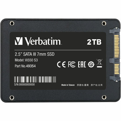 Disque SSD Verbatim Vi550 2 To - 2,5" interne - SATA (SATA/600) 49354