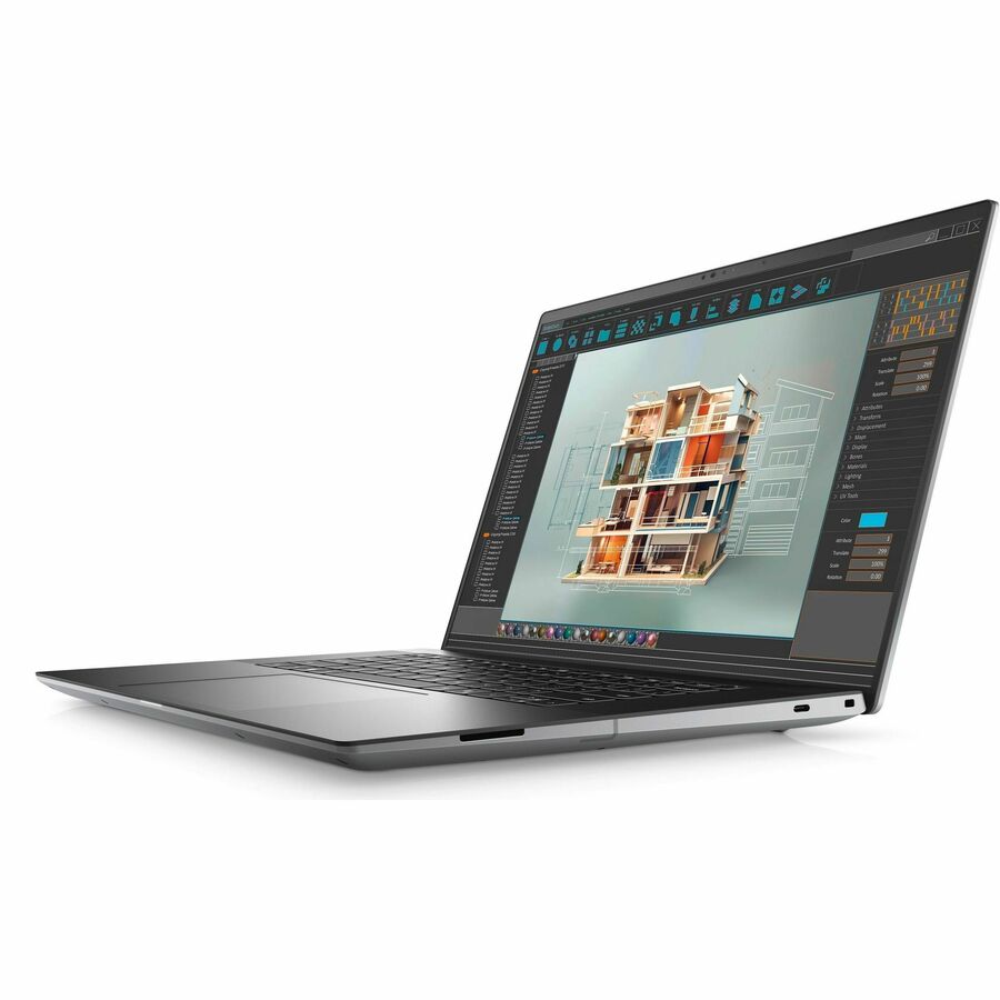 Station de travail mobile Dell Precision 5000 5690 16" - Full HD Plus - Intel Core Ultra 7 165H - Technologie vPro - Plateforme Intel Evo - 32 Go - SSD 512 Go - Clavier anglais (États-Unis) - Gris Titan anodisé W7XCG