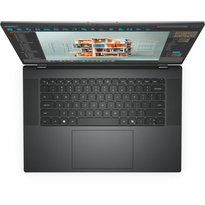 Station de travail mobile Dell Precision 5000 5690 16" - Full HD Plus - Intel Core Ultra 7 165H - Technologie vPro - Plateforme Intel Evo - 32 Go - SSD 512 Go - Clavier anglais (États-Unis) - Gris Titan anodisé W7XCG