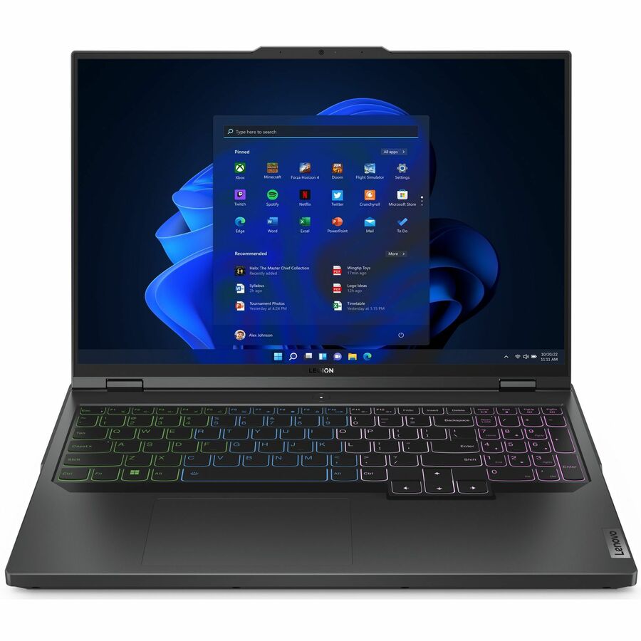 Ordinateur portable de jeu Lenovo Legion Pro 5 16IRX8 82WK00H9CC 16" - WQXGA - Intel Core i7 13e génération i7-13700HX - 16 Go - SSD 1 To - Clavier anglais - Gris onyx 82WK00H9CC