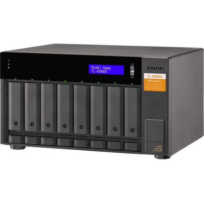 Boîtier de disque dur SATA/600 QNAP TL-D800S - Tour d'interface hôte mini-SAS TL-D800S-US