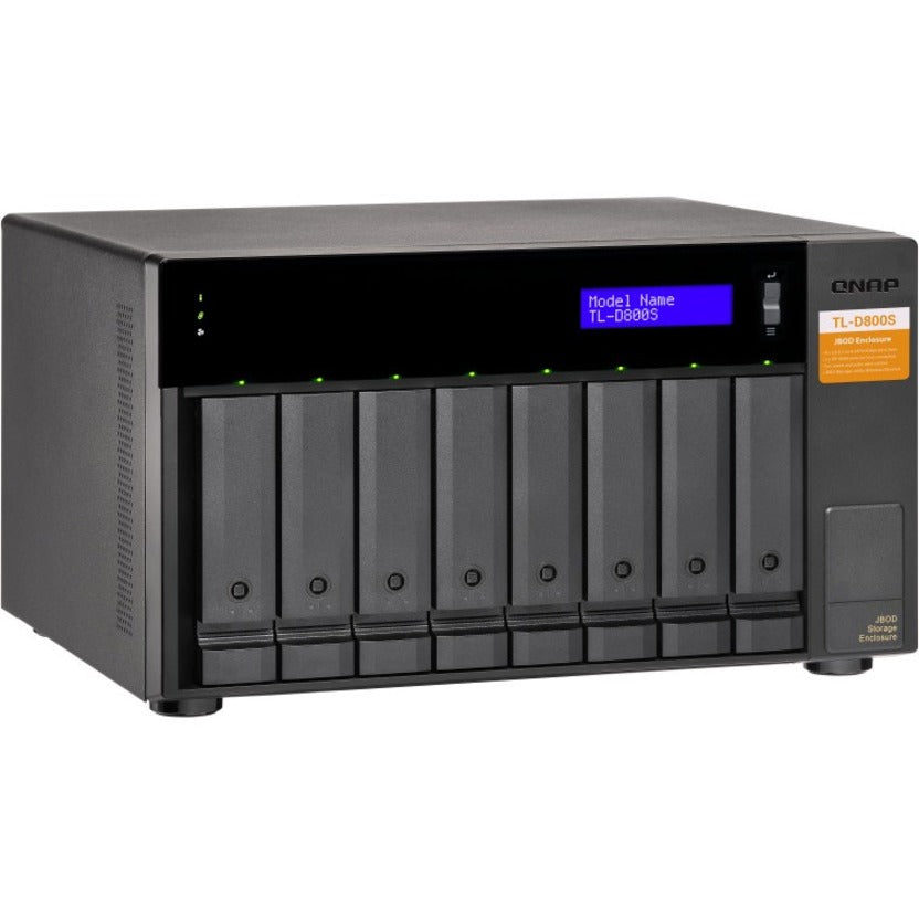 Boîtier de disque dur SATA/600 QNAP TL-D800S - Tour d'interface hôte mini-SAS TL-D800S-US